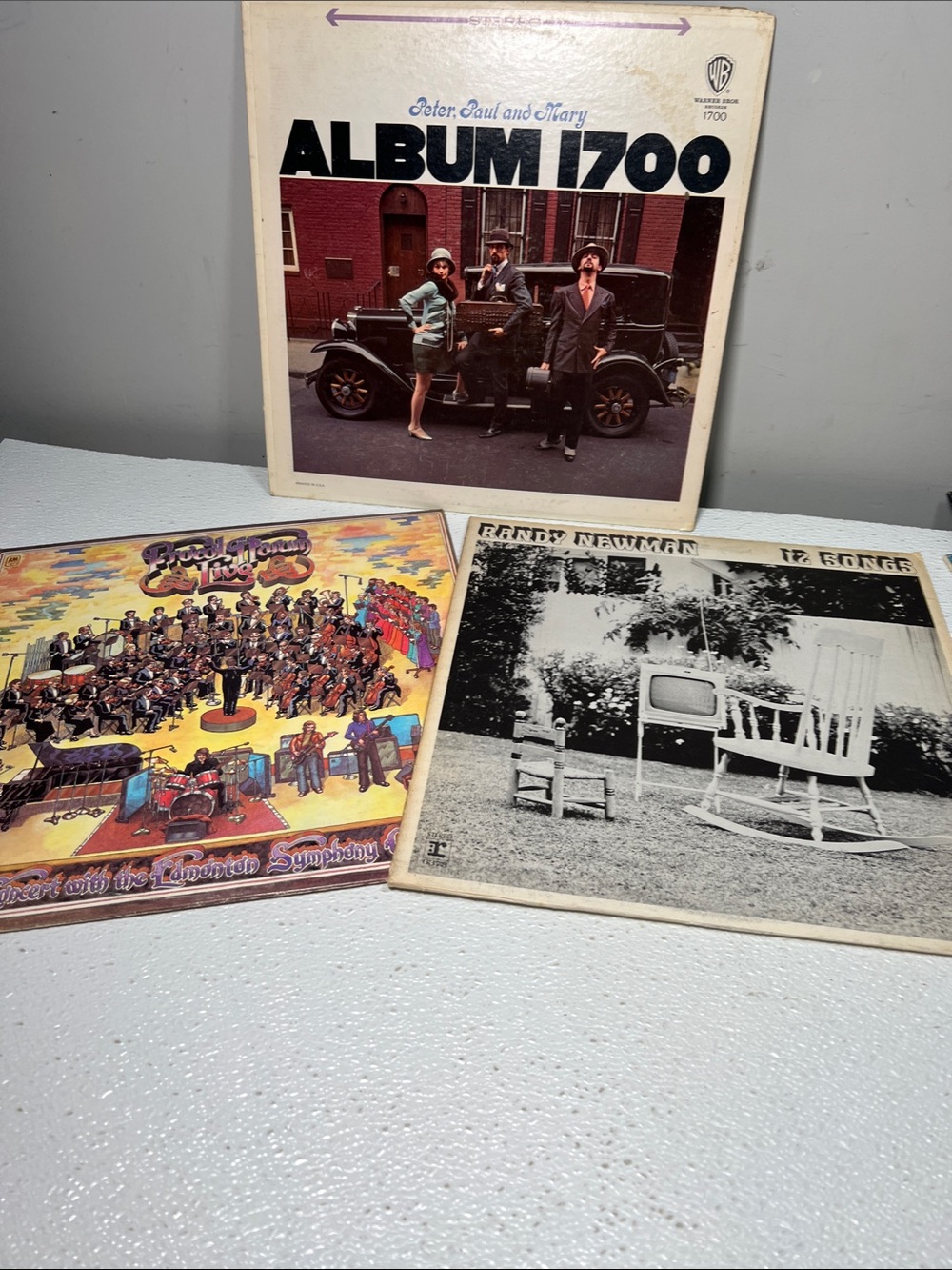 Vintage Three Classic Vinyl Records Folk, Symphonic Rock Early 70's